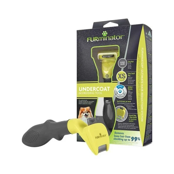 Furminator Long Hair Uzun Tüylü Köpek Tarağı XS - Resim 2
