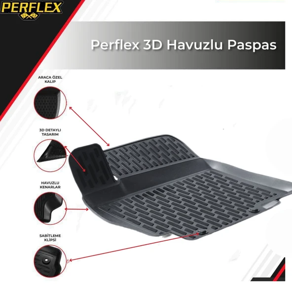 3D PASPAS SİYAH KIA CERATO 2016+ - 2