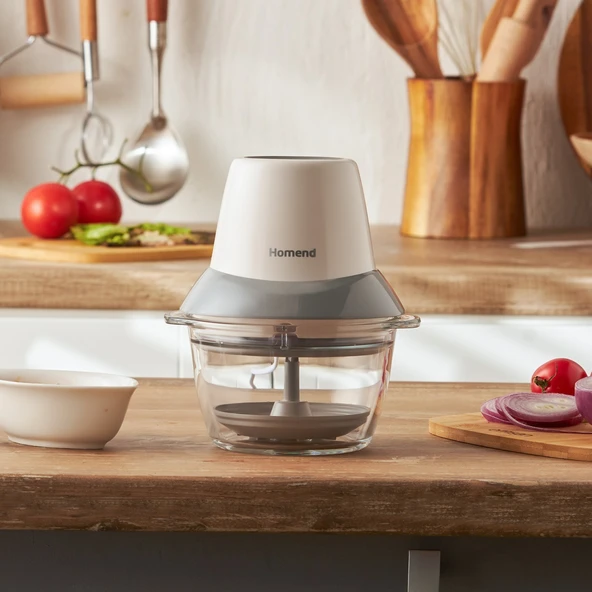 Homend Robochop 2107H Doğrayıcı Rondo - Krem Gri