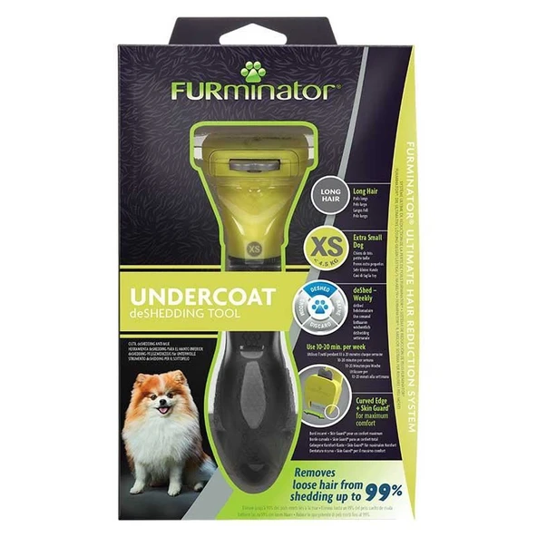 Furminator Long Hair Uzun Tüylü Köpek Tarağı XS - Resim 5