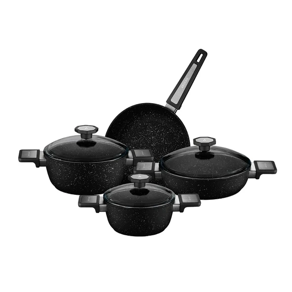 Aryıldız Vortex Galaxy 7 Parça Tencere Seti Ar260227 - Resim 2