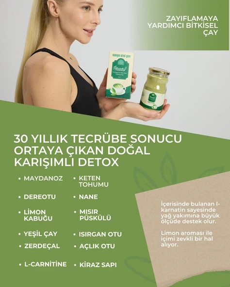 Doğal Karışımlı Detox Çay, Zayıflamaya Yardımcı Bitkisel Çay - 7
