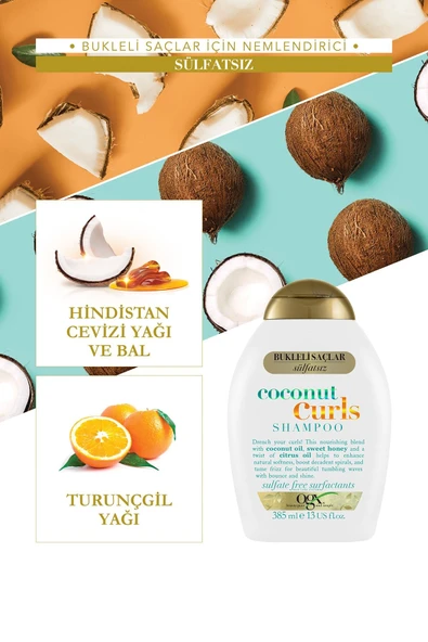 OGX Coconut Curls Sülfatsız Şampuan 385 ml - 4