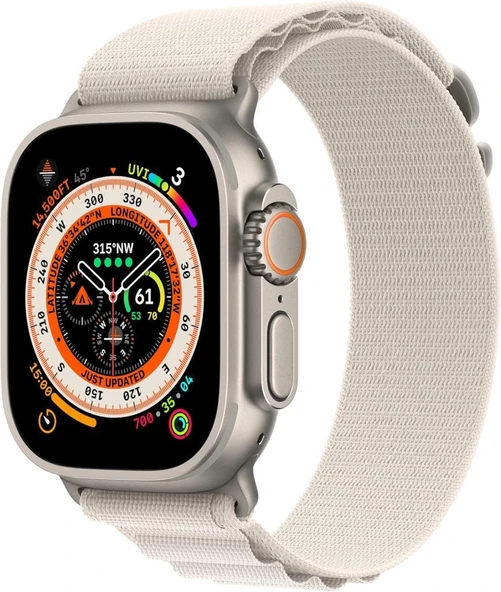 Apple Watch 49 mm Yıldız Işığı Alpine Loop - Küçük Boy - Teşhir