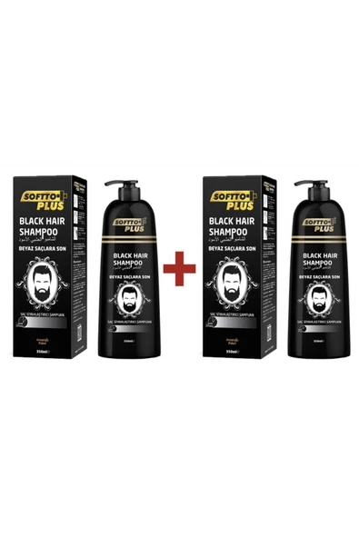 SOFTTO PLUS Saç Siyahlaştırıcı Şampuan 350 ml
