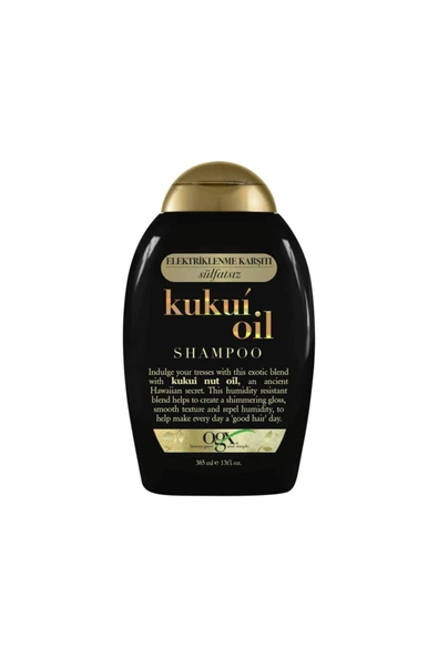 OGX Nemlendirici & Elektriklenme Karşıtı Kukui Oil Şampuan 385ml