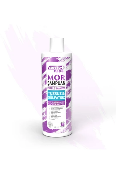 SOFTTO PLUS Tuzsuz Ve Sülfatsız Mor Şampuan 400 Ml