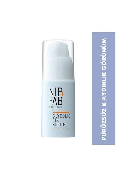NIP+FAB Glycolic Pürüzsüz Ve Aydınlık Görünüm Fix Serum 30 Ml