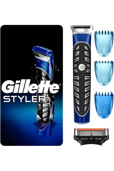 GİLLETTE Fusion Proglide Styler 4Ü 1 Arada Erkek Tıraş Makinesi (Tıraş Bıçağı, Kenar Düzeltici, Saka