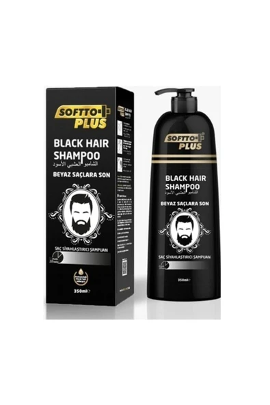 SOFTTO PLUS Beyaz Kapatıcı Güçlü Siyah Saçlar Için Kapatıcı Renk Veren Şampuan 350 ml - Resim 2