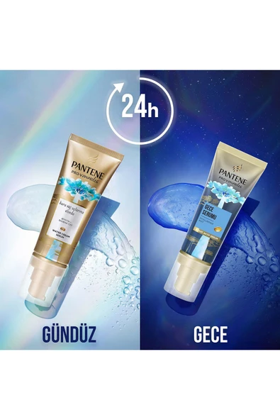 PANTENE YENİ Miracles Hydra Glow Kırık Saç Uçlarını Onarıcı ve 72 Saat Nemlendirici Gece Serumu, 70 ML. - 5