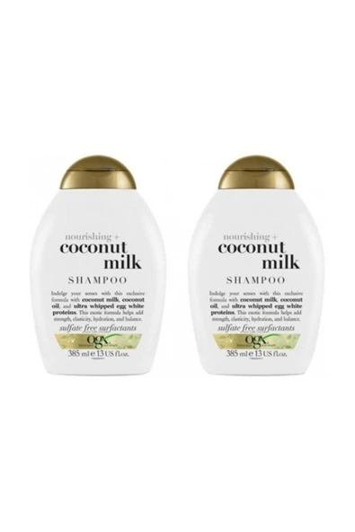 OGX Besleyici Coconut Milk Şampuan 385 ml x 2 Adet