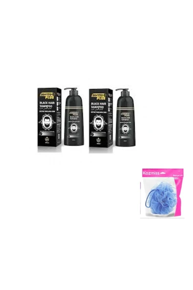 SOFTTO PLUS Black Hair Saç Siyahlaştırıcı Şampuan 2 Adet 350 ml Lif