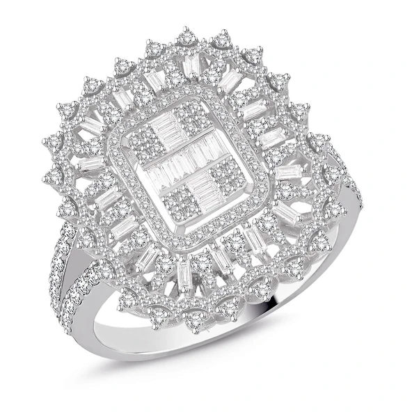 2.28 Ct Pırlanta Özel Tasarım Baget Yüzük
