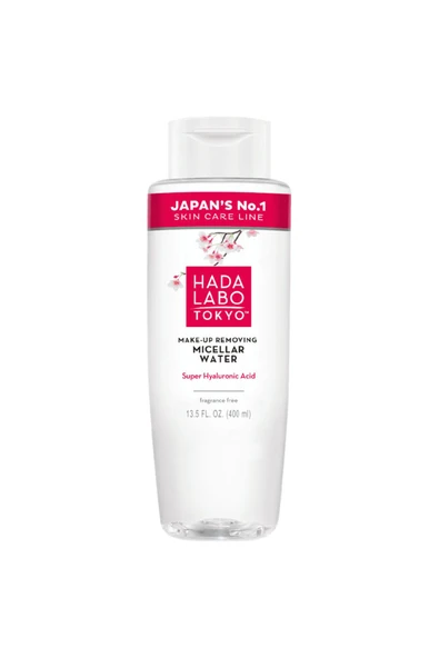 HADA LABO TOKYO Micellar Water Hyaluronik Asit İçeren Yüz Göz Dudak Makyaj Temizleme Suyu 400 ml