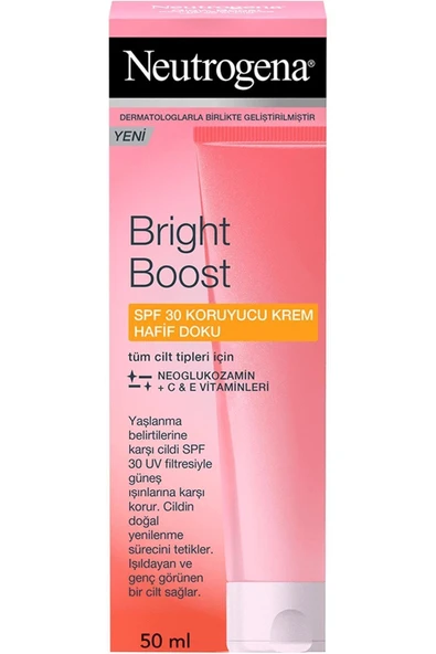 NEUTROGENA Bright Boost Spf30 Koruyucu Krem 50 Ml