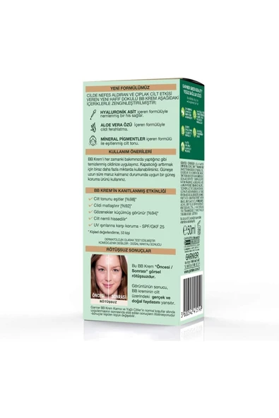 GARNİER Hyaluronik Aloe Oil Free Bb Krem - Açık Ton - 2