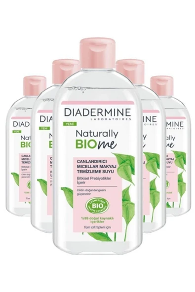 DİADERMİNE Naturally Bio Me Canlandırıcıtemizleme Suyu 400ml X5