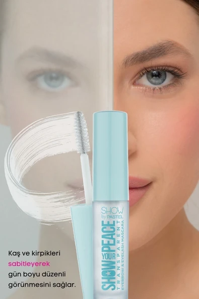 SHOW BY PASTEL Orjinal Yeni Ürün Pastel Show Your Peace Transparan Kaş Ve Kirpik Maskarası 4.5ml - 5