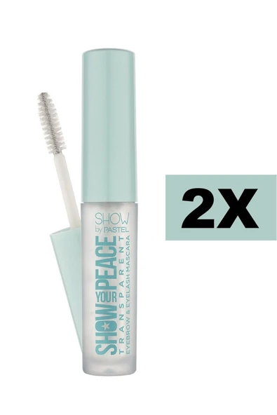 SHOW BY PASTEL Show Your Peace Transparent Eyebrow & Eyelash Mascara - Transparan Kaş Ve Kirpik Maskarası 2 Adet