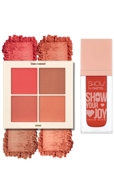 SHOW BY PASTEL Show Your Mood Blush Set - Allık Seti 442 Dreamy + Show Your Joy Liquid Blush - Likit Allık 52 ürün görseli 1