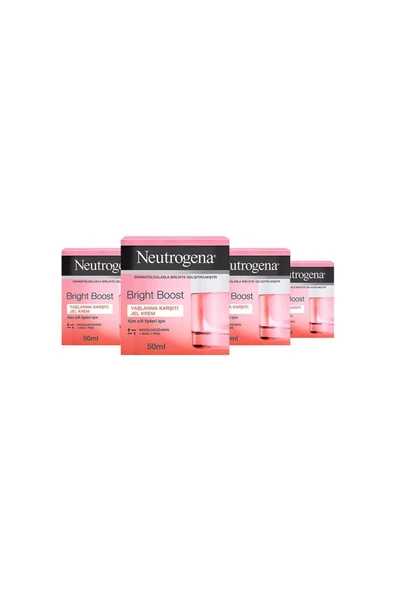 NEUTROGENA Bright Boost Yaşlanma Karşıtı Jel Krem 50 ml X 4