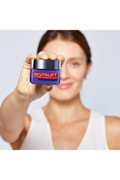 L'OREAL PARİS L'oréal Paris Revitalift Filler Yoğun Dolgunlaştırıcı Yaşlanma Karşıtı Gece Kremi 50ml - Hyaluronik - 8