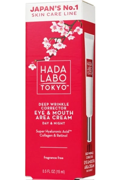 HADA LABO TOKYO Göz Ve Ağız Çevresi Kırışıklık Karşıtı Krem 15 ml