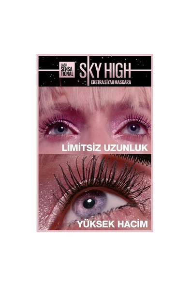 MAYBELLİNE NEW YORK Lash Sensational Sky High Ekstra Siyah Maskara - 2