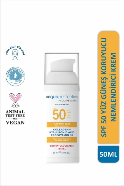 ACQUA PERFECTİON Face Cream Çok Yüksek Korumalı Güneş Koruyuculu Yüz Kremi 50ml