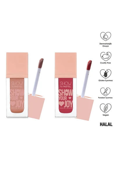 SHOW BY PASTEL Show Your Joy Liquid Blush Set - Likit Allık 51 + 55 - 2