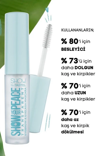 SHOW BY PASTEL Orjinal Yeni Ürün Pastel Show Your Peace Transparan Kaş Ve Kirpik Maskarası 4.5ml - 3