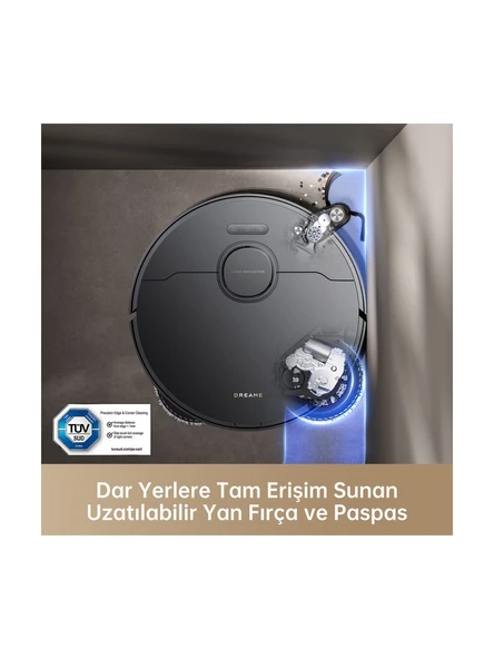Dreame X40 Ultra Siyah Çöp İstasyonlu Akıllı Robot Süpürge - OUTLET Açılmış Kutu (Sıfır Kondisyon) - Resim 4