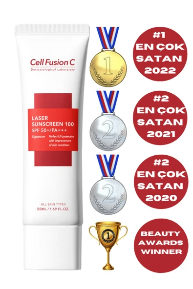 CELL FUSİON C Laser Yaşlanma Karşıtı Yüksek Koruyucu Tüm Cilt Tipleri Için Pa Güneş Kremi 50 ml - Resim 3