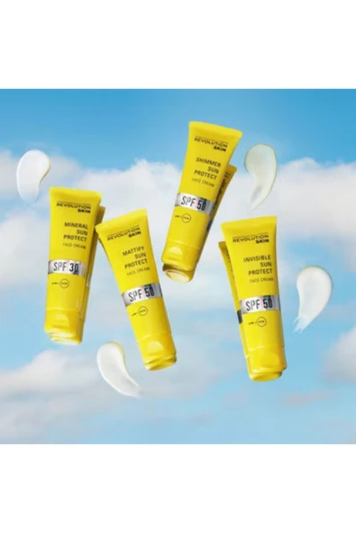 REVOLUTİON Çinko oksitli UV koruması - E vitamini Skincare Mineral Güneş Kremi SPF 30 50 ml - Resim 2