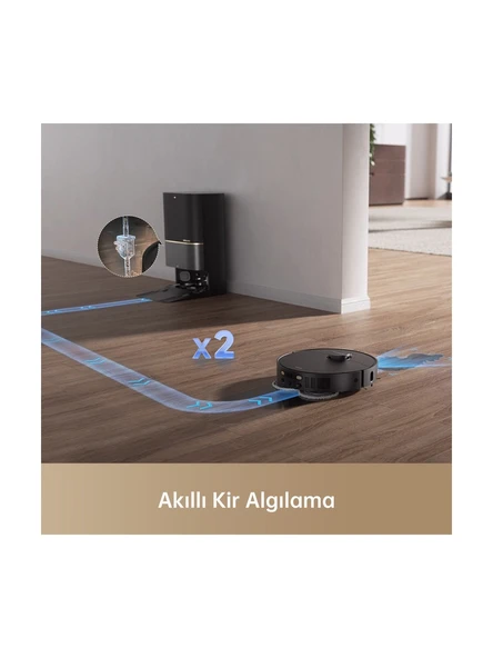 Dreame X40 Ultra Siyah Çöp İstasyonlu Akıllı Robot Süpürge - OUTLET Açılmış Kutu (Sıfır Kondisyon) - Resim 2