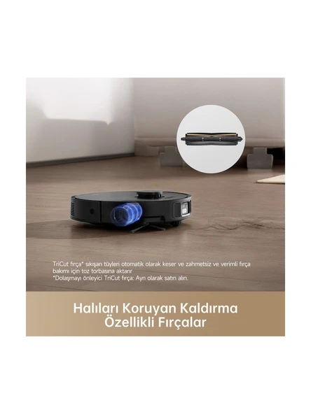 Dreame X40 Ultra Siyah Çöp İstasyonlu Akıllı Robot Süpürge - OUTLET Açılmış Kutu (Sıfır Kondisyon) - Resim 7
