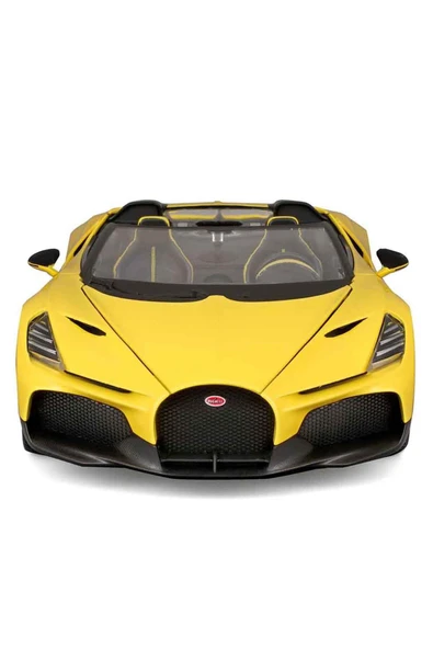 Bugatti Mistral Sarı 1:18 Model Araba: Hızın ve Zarafetin Buluşması! - 6