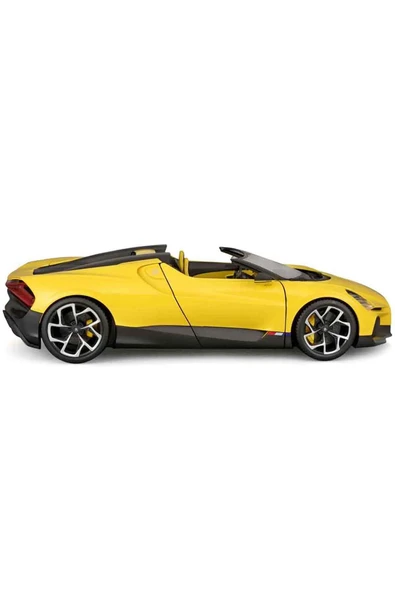 Bugatti Mistral Sarı 1:18 Model Araba: Hızın ve Zarafetin Buluşması! - 5