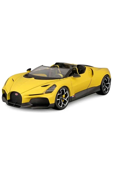 Bugatti Mistral Sarı 1:18 Model Araba: Hızın ve Zarafetin Buluşması! - 2