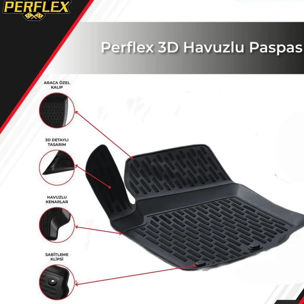 3D PASPAS SİYAH PEUGEOT 207 2006--2013 - 2