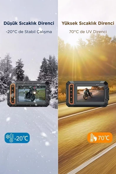 Torima M5F Ultra Hd Wifi Panaromik Aksiyon Kamerası Motosiklet Gözetleme Kamerası - 4