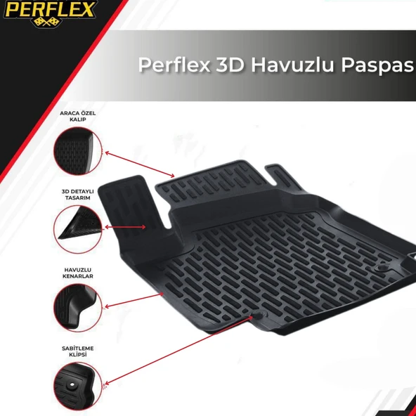 3D PASPAS SİYAH RENAULT CLIO 4 2013+ - 2