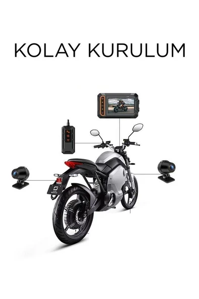 Torima M5F Ultra Hd Wifi Panaromik Aksiyon Kamerası Motosiklet Gözetleme Kamerası - 5