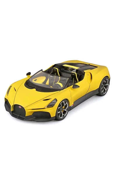 Bugatti Mistral Sarı 1:18 Model Araba: Hızın ve Zarafetin Buluşması! - 3