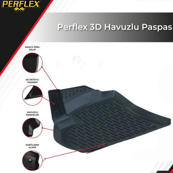 3D PASPAS SİYAH PEUGEOT BIPPER 2007+ - 2