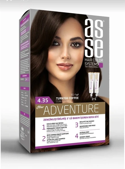 Asse Adventure Saç Boyası 4.35 Türk Kahvesi