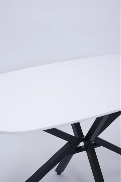 Çapraz Polo Demir High Gloss Yemek Masa Sandalye Takımı 90x160 - Resim 7