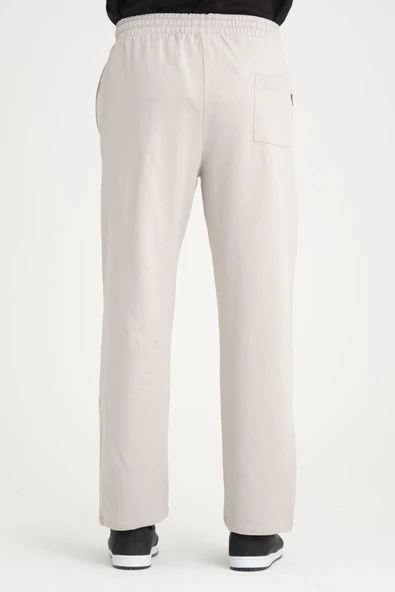 İki İplik Baggy Kalıp Eşofman Altı/Pantolon - Mineral Gri - 7
