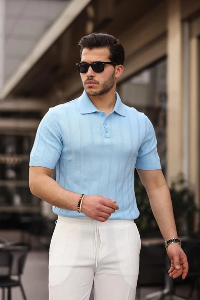 Rahat Kalıp Beli Lastikli Baggy  Pantolon - Ekru - 3